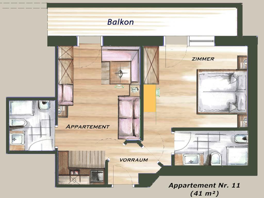 Garni Appartement Alpenresidence Cadipietra Pokój zdjęcie