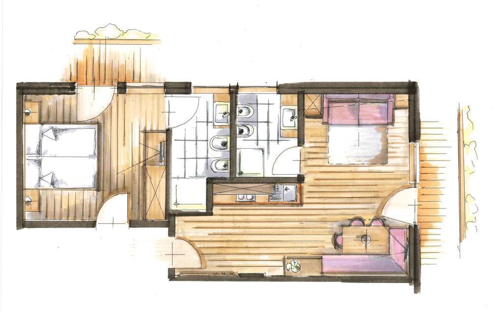 Garni Appartement Alpenresidence Cadipietra Pokój zdjęcie